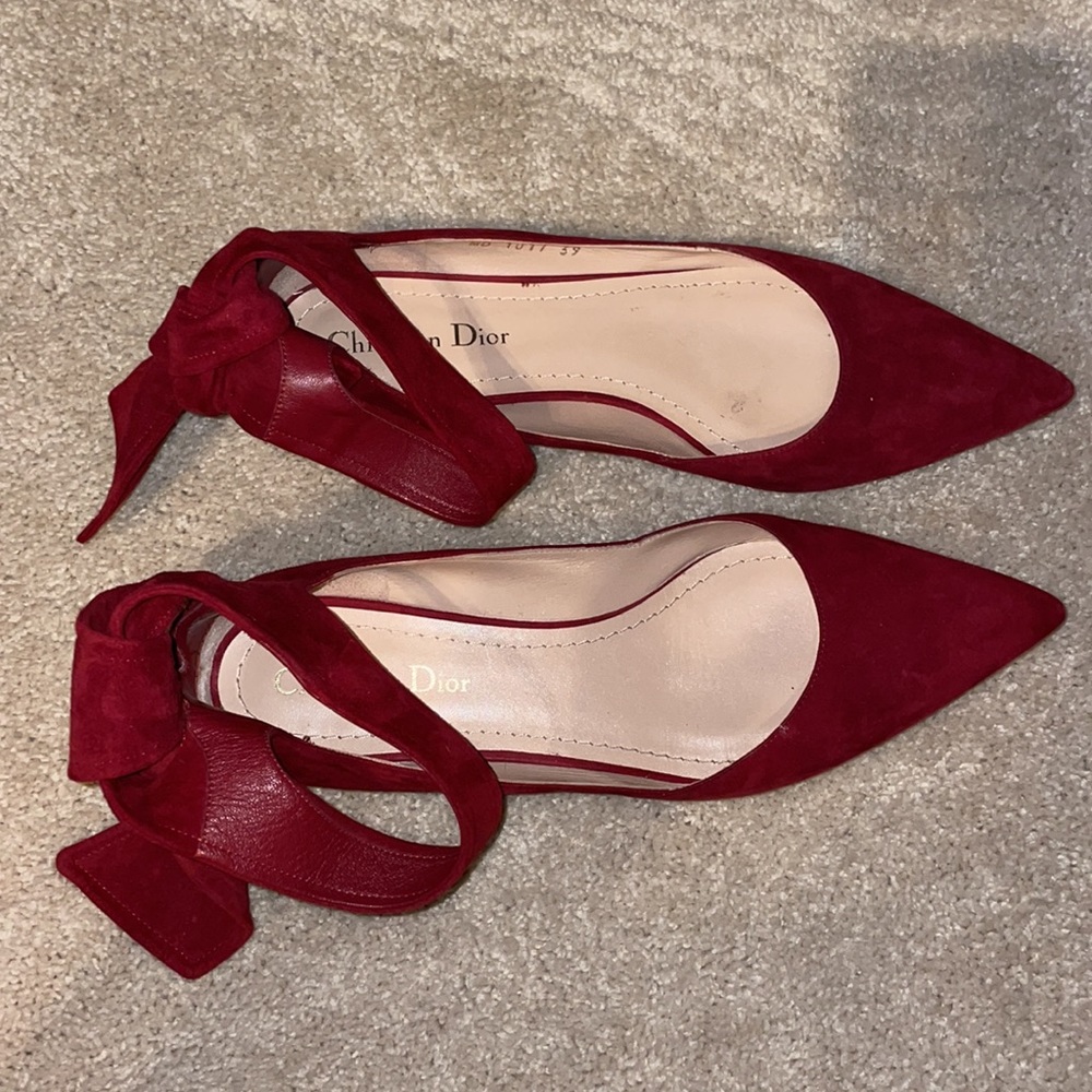 Christian Dior Ankle Wrap Flats - Picture 2 of 6